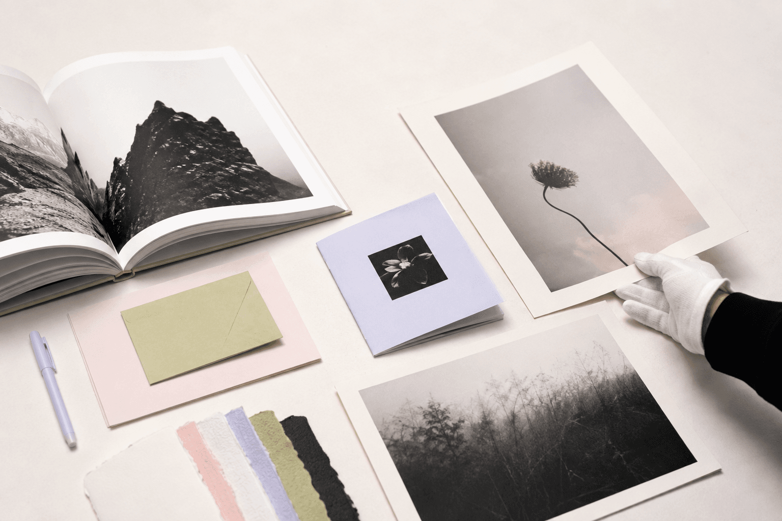 Books, zines and art prints in the WITHLOVE studio